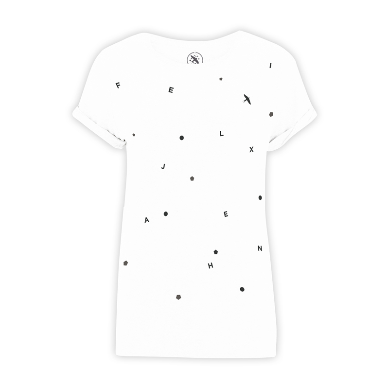 Felix Jaehn PATTERN TEE T-Shirt, girls, white